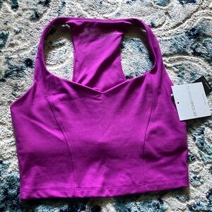 BNWT Beyond Yoga Crop Top Violet Size S